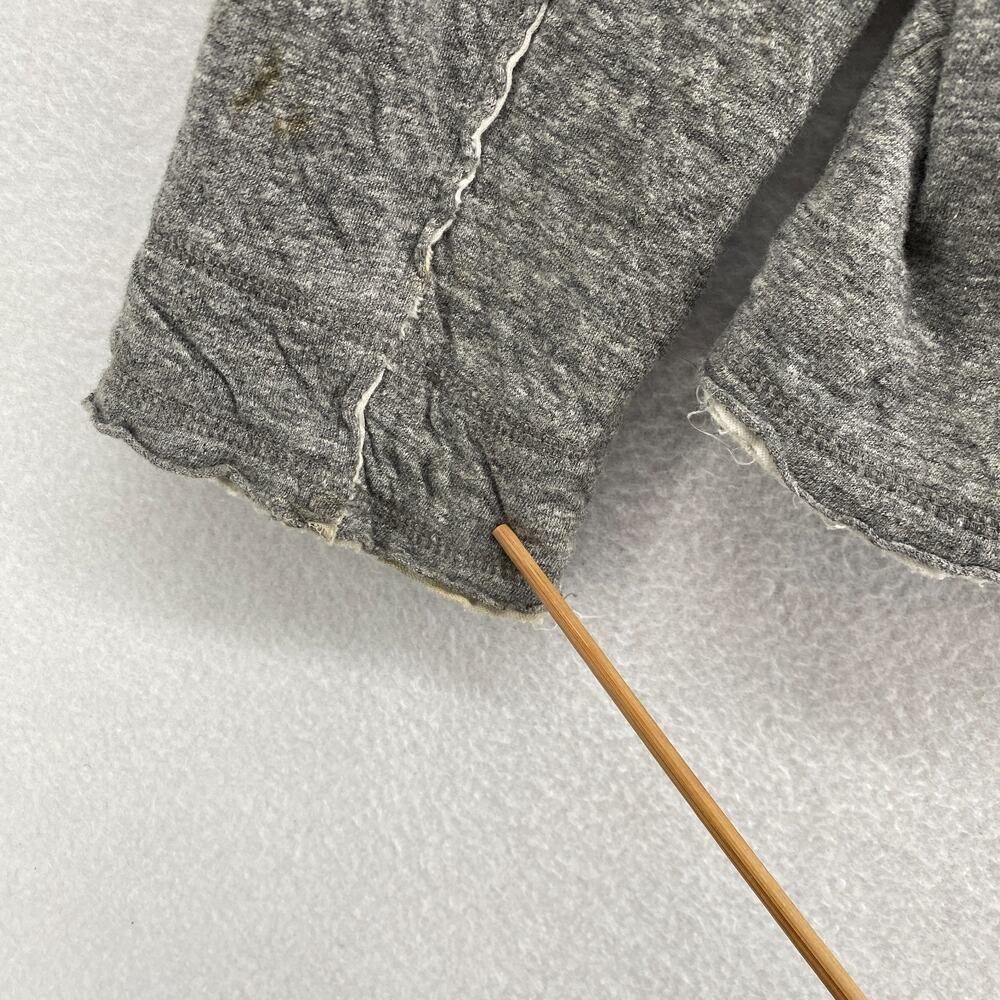 EILEEN FISHER Jacket PL Double Knit Jersey Cotton Raw Trim Button Up Blazer Gray - Picture 14 of 15